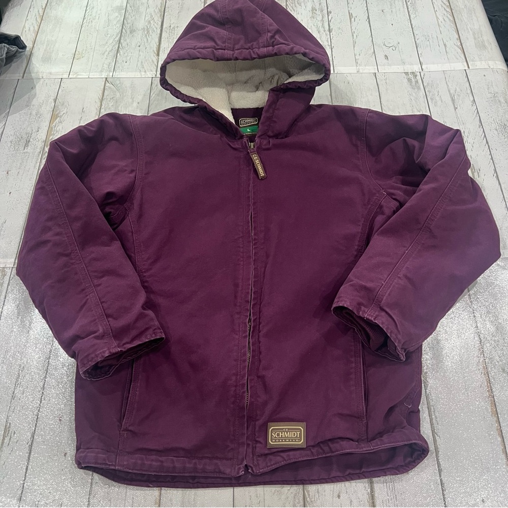 C.E. Schmidt Workwear Sherpa Lined Hooded Jacket L 14/16